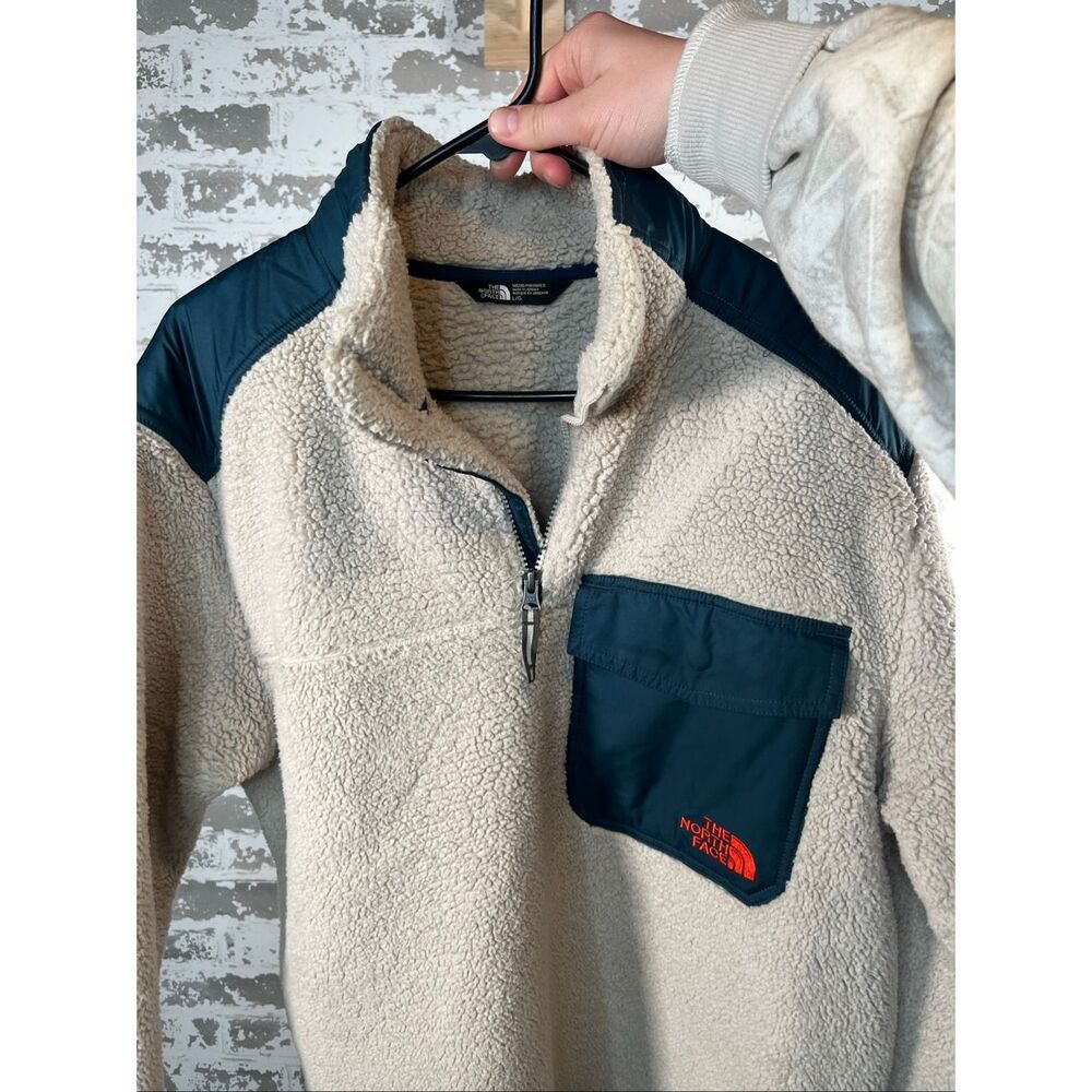 The North Face | men teddy bear sherpa pullover 1/4 zip
